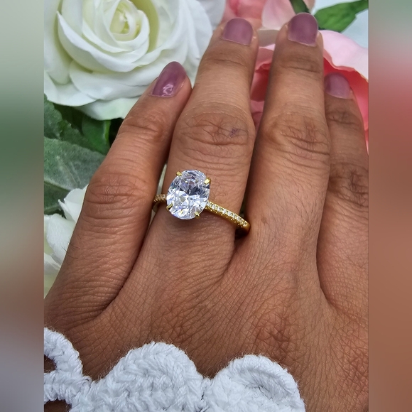 ❤️💕AMBER ENGAGEMENT RING - Picture 6 of 8